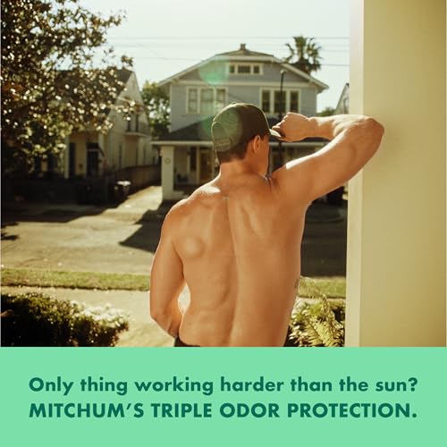 Mitchum Men’s Antiperspirant Deodorant, Roll-On Applicator, Unscented, 48HR Sweat & Odor Protection, Quick-Drying Formula, Dermatologist Tested, 3.4 oz
