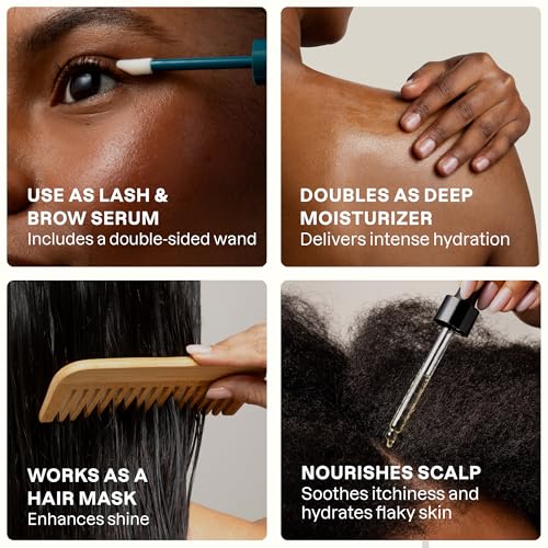 Cliganic Organic Castor Oil, 100% Pure (8oz with Eyelash Kit) - For Eyelashes, Eyebrows, Hair & Skin | Bulk, Natural Cold Pressed Unrefined Hexane-Free | DIY Carrier Oil