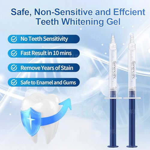 35% Ganencsnc 10-Pack Teeth Whitening Gel Refills - Gentle 35% Carbamide Peroxide Formula - Compatible with Teeth whitening Kit,No Sensitive Teeth Whitener