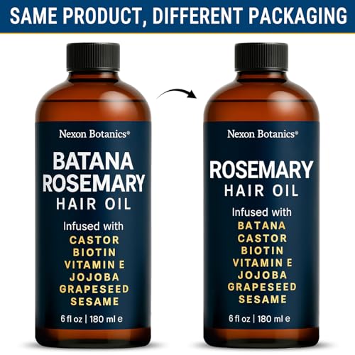 Rosemary Oil for Hair Growth 6 fl oz - Nourishing Blend for Frizz Control, Scalp Refresh & Stronger Hair - Aceite de Romero Para el Cabello - Nexon Botanics
