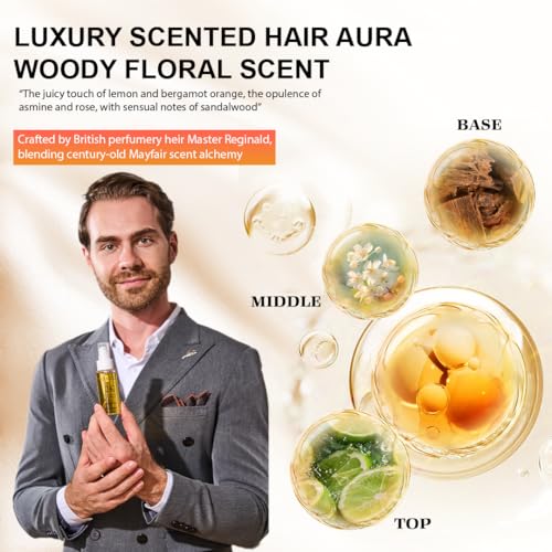 24K Gold Hair Oil Made in the UK – Repair & Shine Serum with Coconut, Argan & Olive Oils – Vegan Heat Protectant, Frizz Control for Dry, Damaged Hair (2.02 Fl Oz (Pack of 1))