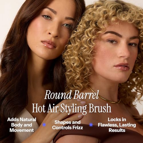 Hot Tools Pro Artist Hot Air Styling Brush | Style, Curl and Touch Ups (1”) Black