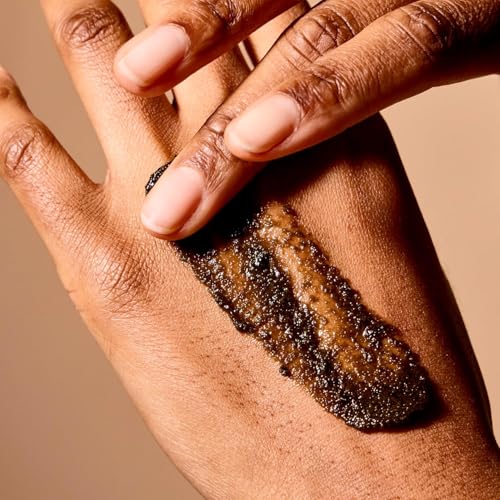 Acure Brightening Body Scrub - Exfoliating Body Scrub with Sea Salt, Scrubber for Men & Women to Smooth Sensitive Skin & Remove Dead Skin Cells, Exfoliator with Clay & Niacinamide Extract - 6 fl oz