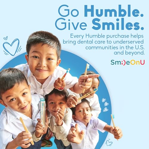 The Humble Co. Floss Picks (200 Count) – Plant Based Dental Floss Picks for Superior Oral Care, Dental Hygiene, and Gum Health, Cruelty Free Tooth Floss Picks (Charcoal, Double Thread)