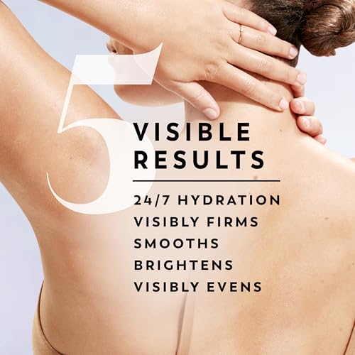 Olay Super Serum Body Cream for Dry Skin, 24hr Long Lasting Hydration, 5+ Ingredient Serum Complex for Bright Even Firm Luminous Skin, Sweet Vanilla & Soft Wood Scent,10 fl oz