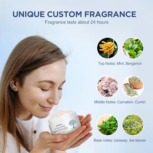 Bablabear Scalp Exfoliator Scrub,Itchy Scalp Treatment for Dandruff, No Sulfate Hair Scrub To Soothe a Dry, Flaky,Scalp,Removes Buildup,Clarifying Shampoo.