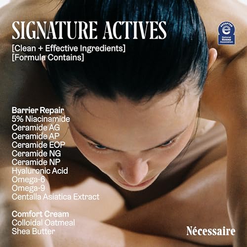 Nécessaire The Body Cream – Fragrance-Free Barrier Repair Body Moisturizer with Niacinamide, Ceramides & Hyaluronic Acid – Rich Hydration for Dry, Sensitive Skin – Dermatologist-Tested – 6.8 oz