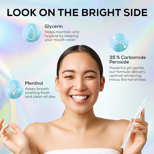 Venus Visage Teeth Whitening Gel Refill Kit Syringes (8 Pack) - 35% Carbamide Peroxide Teeth Whitener - No Sensitivity Teeth Whitening Gel for Trays - Teeth Whitening Kit Syringes for Brighter Smile