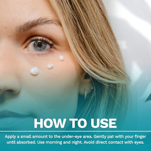 Salted Seas Plumping Eye Cream – Made in USA - Hydrating, Firming, Brightening Under Eye Treatment for Dark Circles, Puffiness & Fine Lines – Anti-Aging Skincare with Ocean Minerals & Hyaluronic Acid