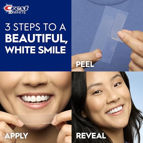 Crest 3D Whitestrips Sensitive White – Teeth Whitening Kit, 18 Treatments, Each with 1 Upper/1Lower, 36 Strips – Crest 3DWhite Teeth Whitening Strips