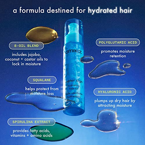 amika. water sign hydrating hair oil with hyaluronic acid