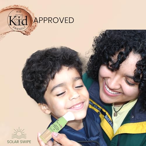 Aloha Minerals Block Brush-On Mineral Powder Sunscreen For Face, SPF 50, Water Resistant, Broad Spectrum, Natural Mineral Blend, Oil Abrosbent, Tropical Scent, Carrot Seed Extract, 0.21oz