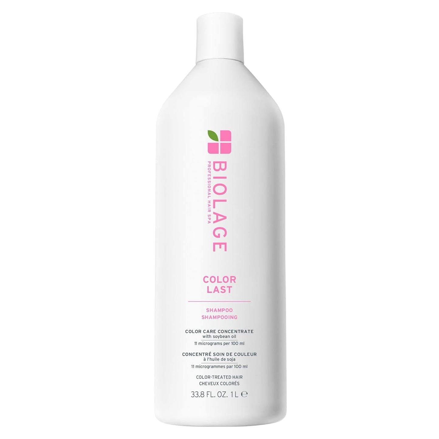 Biolage Color Last Shampoo - For Color-Treated Hair, Nourishes, Strengthens, Hydrates and Adds Shine, Soybean Oil & Stearic Acid, Paraben & Mineral Oil-Free, Vegan, 33.8 Fl Oz
