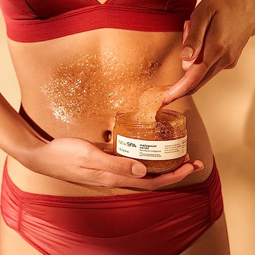 Nativa SPA by O Boticário Madagascar Vanilla Exfoliating Body Scrub, Hydrating & Anti Aging Gentle Exfoliator, 7 Ounce