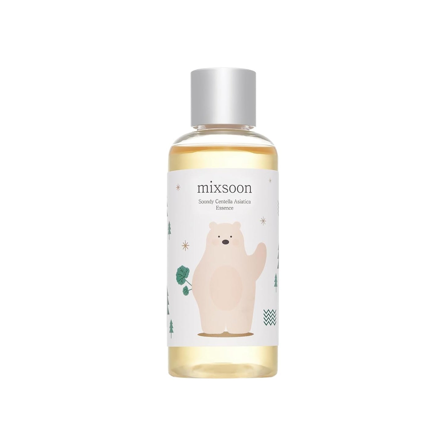 mixsoon Soondy Centella Asiatica Essence-Soothing, Calming and Hydrating for Face, Jeju Island Cica Extracts, Gentle Formula for Balanced, Healthy Skin 100ml / 3.38 fl.oz. Korean Glass Skin Care