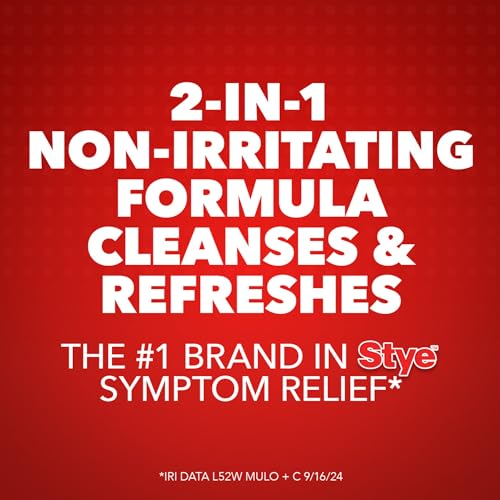 Stye Cleansing Eyelid Wipes – Individually Wrapped Face Wipes Gently Remove Oil, Dirt & Other Contaminants, 12 Count