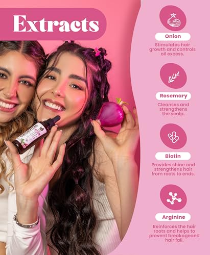 Natural Sant Onionvital Hair Serum with Onion, Rosemary, Biotin & Arginine – Hydrating Serum for Scalp & Hair Care, 60ml