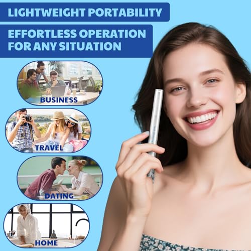 Teeth Whitening Pen - Effective Stain Removal Teeth Whitening Gel Kit, Pro No Sensitivity Teeth Whitener for Bright White, Travel-Friendly, Mint (0.11 Fl Oz (Pack of 4))