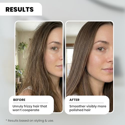 Silky Smooth Hair Serum for All Hair Types, Contains Marula Oil, Aloe Vera and Vitamin E, Non-Greasy Formula, Boosts Shine and Promotes Hair Growth, 2 Fl. Oz. / 60 Ml. (3 Pack)