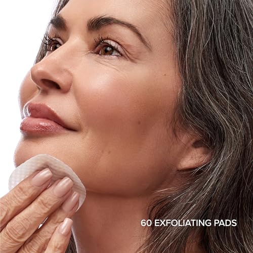 DRMTLGY Tingl Exfoliating Face & Body Pads – Glycolic, Lactic & Salicylic Acid for Acne, Pores, Blackheads & Wrinkles – AHA BHA Toner Pads for Oily Skin, Anti-Aging, FSA/HSA Eligible – 60 Count