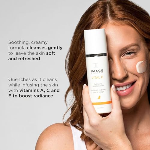 IMAGE Skincare, VITAL C Hydrating Facial Cleanser, Gentle Face Wash with Vitamin C, E and A, 6 fl oz