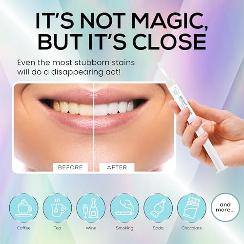 Venus Visage Teeth Whitening Gel Refill Kit Syringes (8 Pack) - 35% Carbamide Peroxide Teeth Whitener - No Sensitivity Teeth Whitening Gel for Trays - Teeth Whitening Kit Syringes for Brighter Smile