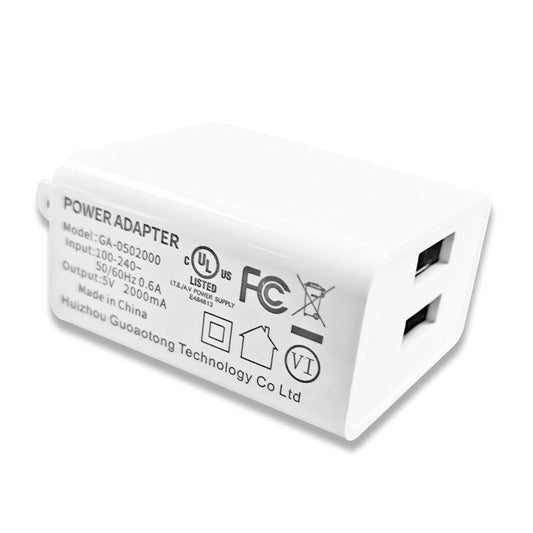 5V USB Power Block Replacement for New Philips Sonicare 4100, Nicwell, Waterpik, Oralfree, COSLUS, 7AM2M Electric Toothbrush, Bitvae Wall Charging Blocks Dual Port Adapter