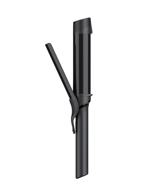 GLAMPALM Professional Curling Iron 1.6" - Long Barrel Ceramic Hair Curler for Women, Korea's No.1 Salon Hot Tool, 5 Temps & 30s Heat-up, 3D Swivel Cord & Dual Voltage, Black (GP628) (1.6")