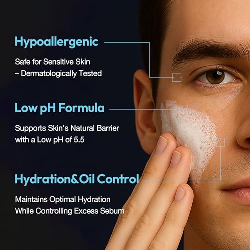 Salicylic Acid Cleanser, Deep Pore Cleansing & Blackhead Remover, Korean Oil to Foam Face Wash for Sensitive Skin, 6.76 fl.oz