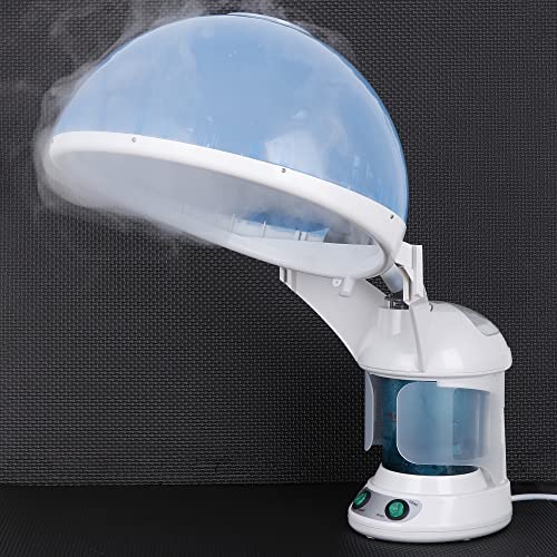 Facial Steamer for Deep Cleaning, 2 in 1 Face & Hair Steaming Machine for Natural Home Use, Black Hair Deep Conditioning, Professional Face Spa Steamer