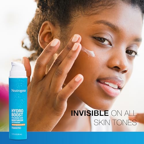 Neutrogena Hydro Boost Hyaluronic Acid Face Moisturizer with Broad Spectrum SPF 50 Sunscreen, Non-Greasy, Fragrance Free Daytime Facial Moisturizer to Hydrate & Soothe Dry Skin, 1.7 fl. oz
