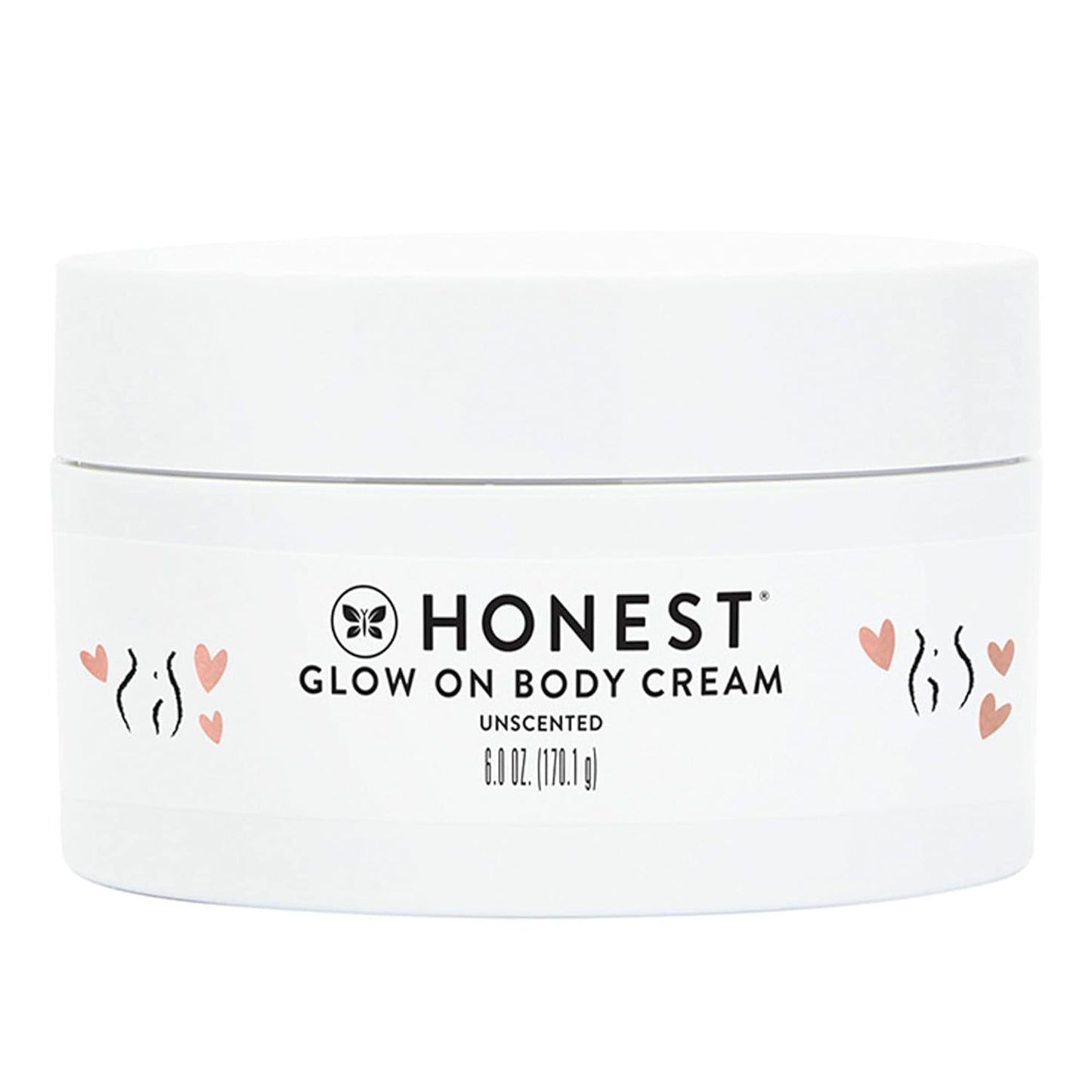 The Honest Company Mama Glow On Body Cream, Hydrates Firms and Tightens Skin, Shea Butter Avocado Oil Vitamin E 6 oz