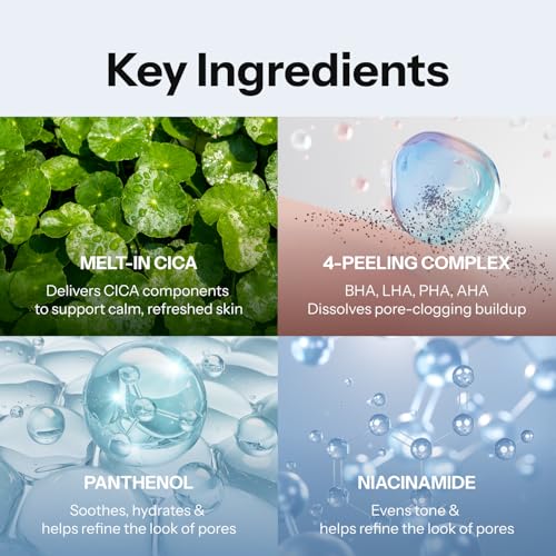 Cica Biome 4X Calming Serum, Centella Asiatica & Niacinamide Facial Serum for Sensitive Skin, Soothing & Pore Care, Korean Skincare (1.01 Fl Oz / 30ml)