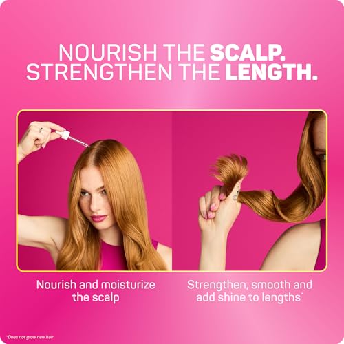 Marc Anthony Grow Long Scalp & Hair Serum - Anti-Breakage Formula Nourish, Strengthen & Hydrate Scalp & Hair Follicles - Natural Shine & Fuller-Looking Hair Strands from Root to Tip, 2 fl oz