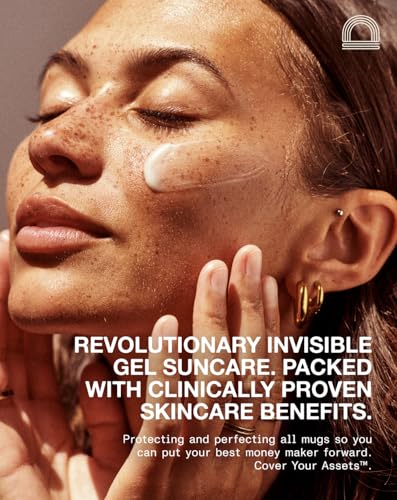 The Mug Guard Gel Sunscreen for Face - Reef Safe, Water-Resistant & Lightweight Sunscreen w/ 72 Hour Hydration - Anti-Aging, Non-Greasy Sunblock Lotion - Fragrance-Free SPF 30 Sun Lotion (2.4 Fl Oz)