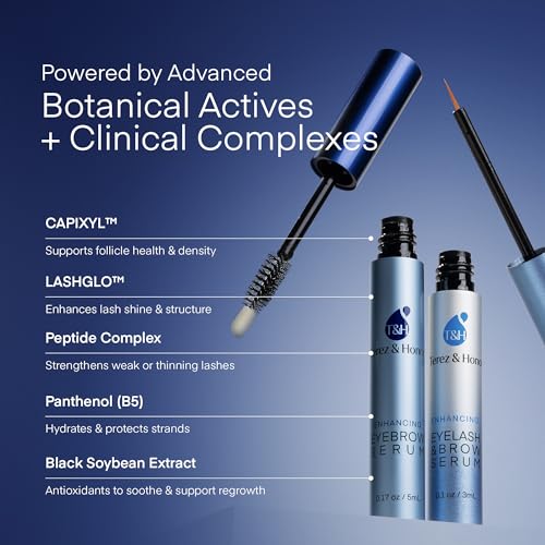 Terez & Honor Advanced Enhancing Eyelash and Eyebrow Serum (Lash Brow Serum Duo Pack)