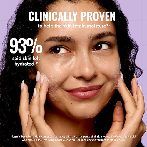 Good Molecules Hydrating Facial Cleansing Gel - Face Wash with Rosewater and Pineapple Extracts to Brighten, Cleanse, and Moisturize - Facial Cleanser, Skin Care