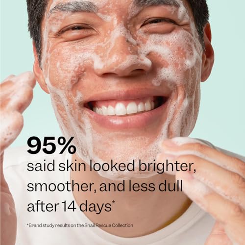 Peach Slices - Snail Rescue Purifying Cleanser (4.05 oz) - Snail Mucin Concentrate - Cleanse & Refresh Skin - Pine Bark, Hyaluronic Acid & Cica - Vegan & Cruelty Free - Korean Skin Care & Beauty