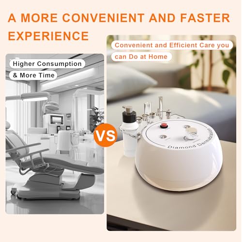 Diamond Microdermabrasion Machine,Mcwdoit 3 in 1 Dermabrasion Facial Machine for Exfoliation & Blackhead Removal,Home Spa Use Facial Skin Care Device