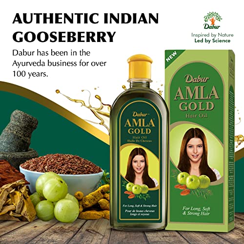 Vatika Naturals Amla Hair Oil – Nourishing Herbal Hair Oil for Stronger, Thicker & Shinier Hair – Enriched with Amla Extracts to Reduce Hair Fall, Strengthen Roots & Promote Healthy Growth – 300ml