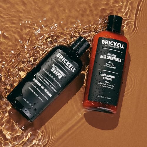 Brickell Men’s Daily Relieving Hair Care Routine, Dandruff Shampoo and Conditioner Set For Men, All Natural and Organic, Scented