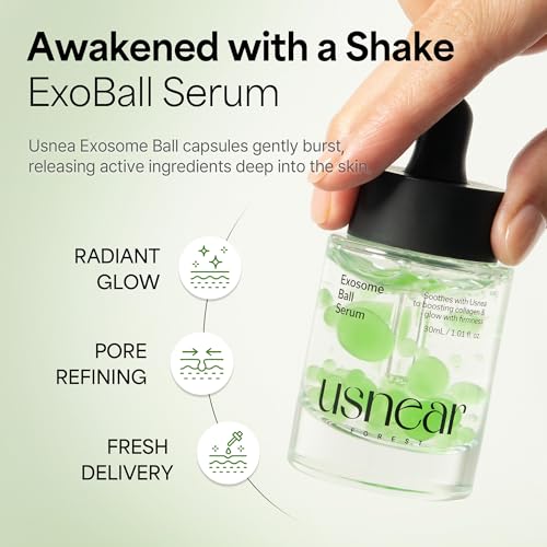 Exosome Glow Serum, Niacinamide & Collagen Face Serum for Glass Skin, Hydrating Pore Minimizer & Brightening, Korean Skincare, 1.01 fl oz