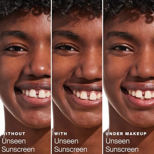Supergoop! Unseen Sunscreen - SPF 40 - Clear & Invisible Face Sunscreen + Broad Spectrum + Makeup-Gripping Primer - Weightless, Scentless, Oil Free - For All Skin Types & Tones - 0.68 fl oz