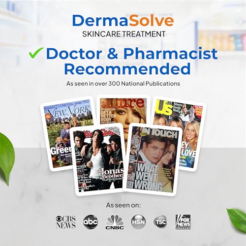 Dermasolve 4 oz Psoriasis, Seborrheic Dermatitis, & Dandruff Scalp Oil - Dermatologist Approved - Flaky Scalp Relief, Clinically Tested, Long-Lasting Itch-Free, High-Performance Formula