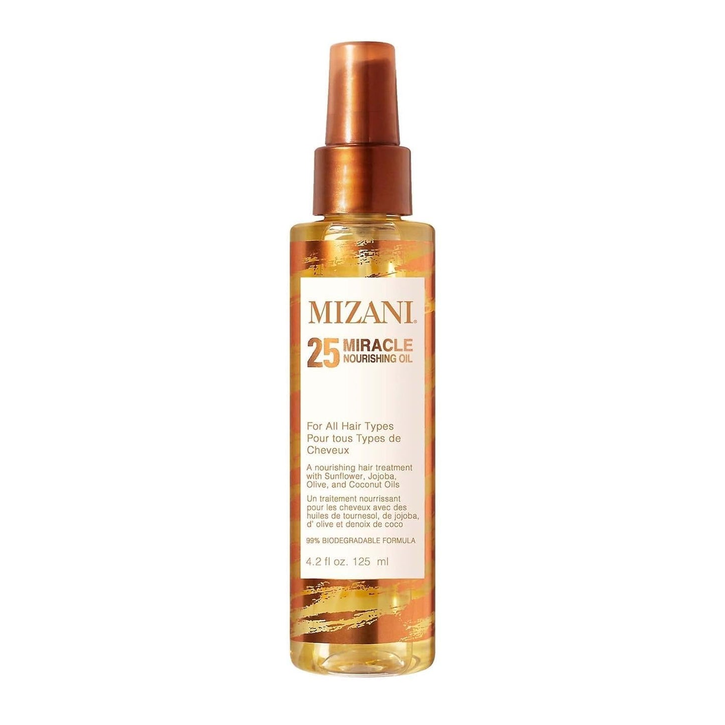 Mizani 25 Miracle Nourishing Hair Oil - for Curly Hair with Coconut Oil & Jojoba Oil, Adds Shine, Anti Frizz, Lighweight, Non-Greasy, Silicone-Free, Paraben-Free