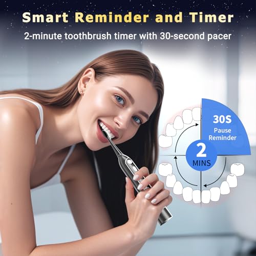 Electric Toothbrush with Water Flosser Combo,5 Flossing Speeds & 3 Brush Modes for Adults,Sonic 2.0 Professional Flossing Toothbrush for Teeth Cleaning,Portable for Travel,30-Day Battery, Black
