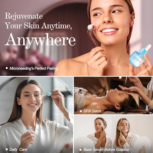 ZealSea Hyaluronic Acid Serum for Face, Hydrating Microneedling Serum, EWG Certified for Sensitive Skin, Vegan Fragrance Free Non-Comedogenic Absorb Quickly, Pure Hyaluronic Acid Anti-Aging 1 Oz