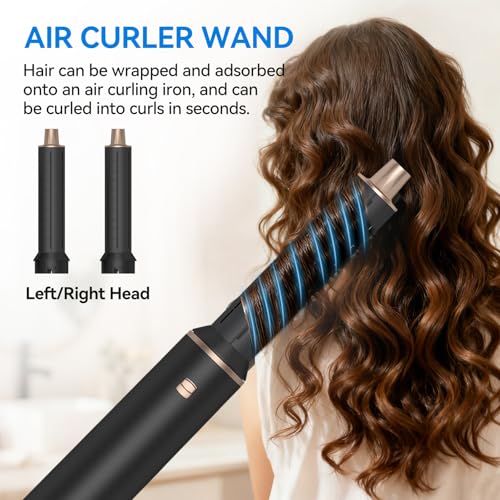 5 in 1 Blow Dryer Brush Ionic Hot Air Styler Hair Dryer Brush Blow Dryer Set Air Curling Wrap Style