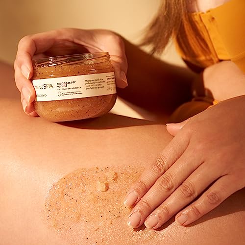 Nativa SPA by O Boticário Madagascar Vanilla Exfoliating Body Scrub, Hydrating & Anti Aging Gentle Exfoliator, 7 Ounce