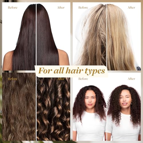 Voir Haircare Luxury Hair Oil - Deep Hydration for Dry, Damaged Hair - Smooths Frizz, Adds Shine & Locks in Moisture - Lightweight with Rosehip, Sunflower & Jojoba Oils, Mood-Enhancing Scent (2 Fl Oz)